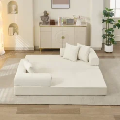 NicBex Folding Mattress Floor Sofa Bed With Convertible Foldable Design,2-Seater Futon Couch Sleeper Sofa For Living Room,Bedroom 10 NicBex Folding Mattress Floor Sofa Bed With Convertible Foldable Design,2-Seater Futon Couch Sleeper Sofa For Living Room,Bedroom -Baxton Studio Sale Shop GUEST 9adfb699 295a 47c7 a2f8 c49785bfdc9a