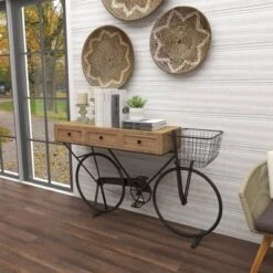 Farmhouse Metal Console Table Red - Olivia & May -Baxton Studio Sale Shop GUEST 9af034a1 278d 4bfd 888f 0b26731b5b7f