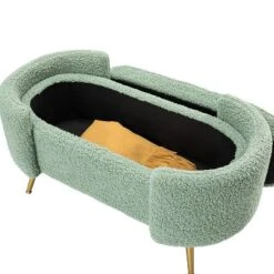 Alina Storage Bench With Metal Legs For Bedroom | ARTFUL LIVING DESIGN -Baxton Studio Sale Shop GUEST 9af2793f 437d 482a 97bc 694c360c2d00