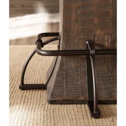 Jennings Round Counter Height Dining Table Wood/Metal Distressed Walnut Finished Wood/Brown Metal - Hillsdale Furniture 5 Jennings Round Counter Height Dining Table Wood/Metal Distressed Walnut Finished Wood/Brown Metal - Hillsdale Furniture -Baxton Studio Sale Shop GUEST 9b98608b 43a8 4808 b179 53c096c33d5c