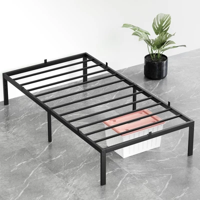 Garvee 14 Inch Twin/Full/Queen Bed Frame With Storage,Metal Platform Twin Bed Frame No Box Spring Needed Steel Slat Support Easy Assembly 2 Garvee 14 Inch Twin/Full/Queen Bed Frame With Storage,Metal Platform Twin Bed Frame No Box Spring Needed Steel Slat Support Easy Assembly - Image 2
