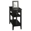 American Heritage 3 Tier End Table With Drawer - Breighton Home