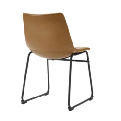 Set Of 2 Laslo Modern Upholstered Faux Leather Dining Chairs - Saracina Home -Baxton Studio Sale Shop GUEST 9c08c6e5 09f4 403a 844a a5fe7811db86