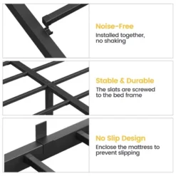 Garvee 14 Inch Twin/Full/Queen Bed Frame With Storage,Metal Platform Twin Bed Frame No Box Spring Needed Steel Slat Support Easy Assembly 10 Garvee 14 Inch Twin/Full/Queen Bed Frame With Storage,Metal Platform Twin Bed Frame No Box Spring Needed Steel Slat Support Easy Assembly -Baxton Studio Sale Shop GUEST 9cbdaa64 06c8 40d6 bafc 504b9d7ff0e8