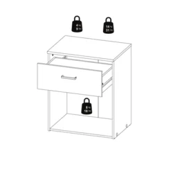 1 Drawer Nightstand In White - Tvilum 14 1 Drawer Nightstand In White - Tvilum -Baxton Studio Sale Shop GUEST 9cf1bb47 a3fd 4c7d bc1e 9cde8d95568f