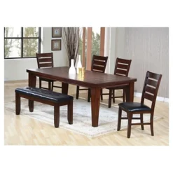 Urbana Extendable Dining Table Wood/Cherry - Acme Furniture