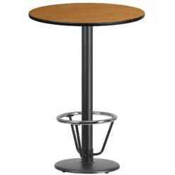 Flash Furniture 30'' Round Laminate Table Top With 18'' Round Bar Height Table Base And Foot Ring -Baxton Studio Sale Shop GUEST 9d1e3230 bed2 4932 b19c a7449dcade41