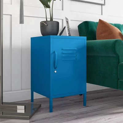 Cache Metal Locker End Table - Novogratz 1 Cache Metal Locker End Table - Novogratz