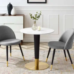28" Zinque Dining Table Gold White - Modway 7 28" Zinque Dining Table Gold White - Modway -Baxton Studio Sale Shop GUEST 9ddd0570 9673 4d0a 9e9d f3fe088f9ca6
