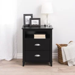 Yaletown 2 - Drawer Tall Nightstand - Prepac 9 Yaletown 2 - Drawer Tall Nightstand - Prepac -Baxton Studio Sale Shop GUEST 9ed21ed5 ce47 4508 90d2 5f84c2d531e6