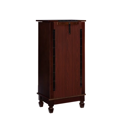 Tierra Contemporary Jewelry Armoire Merlot Brown - Powell Company 6 Tierra Contemporary Jewelry Armoire Merlot Brown - Powell Company - Image 6