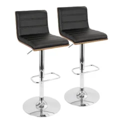 Set Of 2 Vasari Adjustable Barstool Metal - LumiSource -Baxton Studio Sale Shop GUEST 9f56d715 8f92 4559 9f5f 5fb30c3ae23e
