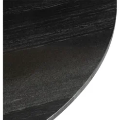 47.2" Lynnette Round Marble Dining Table Black - ZM Home -Baxton Studio Sale Shop GUEST 9f9b8d65 638e 41a7 9982 ce3efc91792c