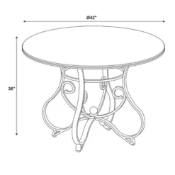 Carter Table Metal/Cherry - Powell Company -Baxton Studio Sale Shop GUEST 9fd0724c c779 41f5 a29a 4a216c1448a0