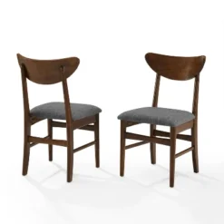 Set Of 2 Landon Wood Dining Chairs With Upholstered Seat - Crosley 21 Set Of 2 Landon Wood Dining Chairs With Upholstered Seat - Crosley -Baxton Studio Sale Shop GUEST a0000f7d 5f42 4e1b bf96 8174ab37bbd4