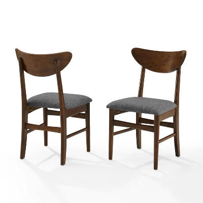 Set Of 2 Landon Wood Dining Chairs With Upholstered Seat - Crosley 11 Set Of 2 Landon Wood Dining Chairs With Upholstered Seat - Crosley - Image 11