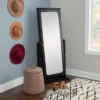 Lola Cheval Mirror/Jewelry Wardrobe Black - Powell Company