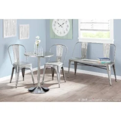 Set Of 2 Oregon Industrial Dining Chair Metal/Silver Gloss - LumiSource 9 Set Of 2 Oregon Industrial Dining Chair Metal/Silver Gloss - LumiSource -Baxton Studio Sale Shop GUEST a0460ce5 cd69 4091 a0b7 0ebc204314f1