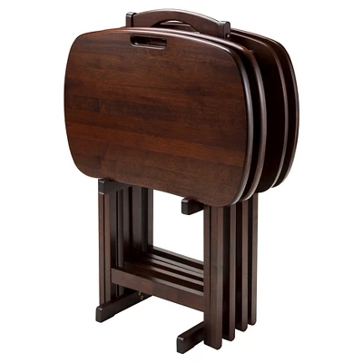 5pc Lucca TV Set Walnut Finish - Winsome 1 5pc Lucca TV Set Walnut Finish - Winsome