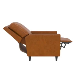 Lana Pushback Recliner Living Room Accent Chair Camel Faux Leather - Novogratz -Baxton Studio Sale Shop GUEST a0a86af7 807f 45fc bb95 aaaaf1ef87e3