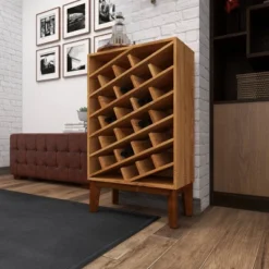 Modern Wood Wine Rack Brown - Olivia & May -Baxton Studio Sale Shop GUEST a0d8bc4d df89 4d9f b60c 20f01cc9d161