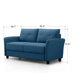 62" Ricardo Loveseat Sofa - Zinus -Baxton Studio Sale Shop GUEST a13df0b6 fda3 4338 97e3 d1ccabc5e15f