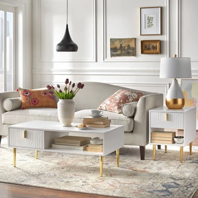 Tabaria Contemporary End Table With Drawer - Lifestorey 2 Tabaria Contemporary End Table With Drawer - Lifestorey - Image 2