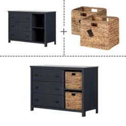 Cotton Candy 3 Drawer Dresser With Baskets - South Shore -Baxton Studio Sale Shop GUEST a17b6489 c794 4870 9323 d2e3507fc4f1