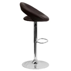 Flash Furniture Contemporary Vinyl Rounded Orbit-Style Back Adjustable Height Barstool With Chrome Base -Baxton Studio Sale Shop GUEST a1d4db50 2014 4161 b9f6 9f1eb8ba091e