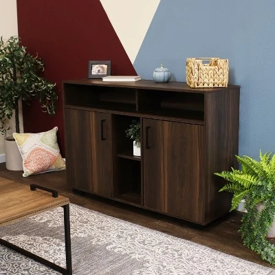 Sunnydaze Decor Sunnydaze Indoor Anthony Sideboard Storage Buffet Cabinet With Shelves - 48.5" 9 Sunnydaze Decor Sunnydaze Indoor Anthony Sideboard Storage Buffet Cabinet With Shelves - 48.5" - Image 9