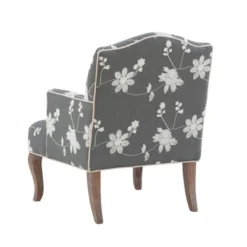 Floral Upholstered Armchair - Gray - Linon -Baxton Studio Sale Shop GUEST a35a4aa1 6806 4b6f 90f7 b8cc1214cc50