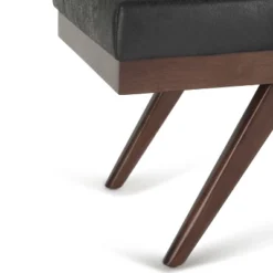 48" Nadine Mid Century Ottoman Bench Faux Air Leather - Wyndenhall -Baxton Studio Sale Shop GUEST a3b4bbe9 c40c 45dd bc3c 248fa780bdd0