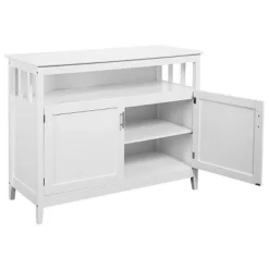 Costway Modern Kitchen Storage Cabinet Buffet Server Table 36" Sideboard Dining Wood White -Baxton Studio Sale Shop GUEST a3cadef0 0933 415b a7d9 e874e81b6a0a