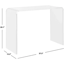 Atka Acrylic Console Table - FOX6016A - Clear - Safavieh Couture -Baxton Studio Sale Shop GUEST a3d3e34a 1590 419f a242 f7fd02611ebf