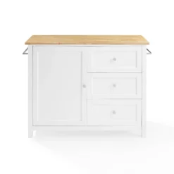 Soren Wood Top Kitchen Island/Cart Natural/White - Crosley 25 Soren Wood Top Kitchen Island/Cart Natural/White - Crosley -Baxton Studio Sale Shop GUEST a3decc5e 258a 4bc6 8005 6deb90af6e13