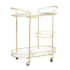 Contemporary Iron Bar Cart Gold - Olivia & May