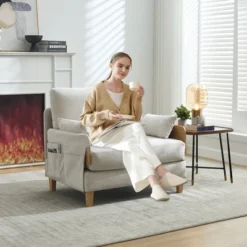 TiramisuBest 3-in-1 Convertible Sleeper,Foldable Sofa Bed Recliner With Three Pillows For Small Spaces