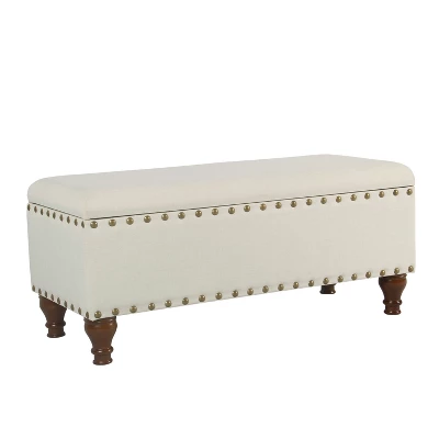 Large Storage Bench With Nailhead Trim - HomePop 10 Large Storage Bench With Nailhead Trim - HomePop - Image 10