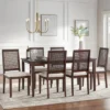 7pc Westmont Rectangular Dining Set Rustic Brown - Lifestorey