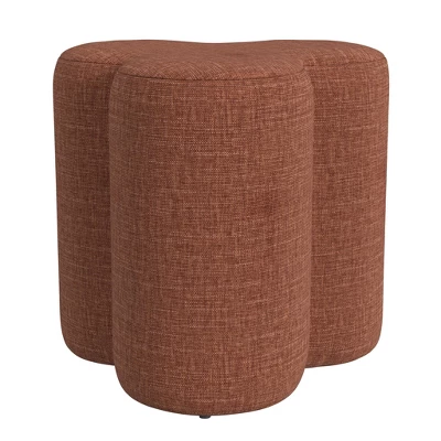 HomePop Clover Shaped Chenille Ottoman 7 HomePop Clover Shaped Chenille Ottoman - Image 7