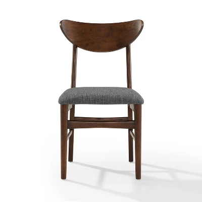 Set Of 2 Landon Wood Dining Chairs With Upholstered Seat - Crosley 3 Set Of 2 Landon Wood Dining Chairs With Upholstered Seat - Crosley - Image 3