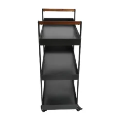 Metal Frame Bar Cart With Tray Shelves Black - The Urban Port 8 Metal Frame Bar Cart With Tray Shelves Black - The Urban Port -Baxton Studio Sale Shop GUEST a7807a9a 0c4b 4bc5 9ee8 1e30c392840b