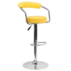 Flash Furniture Contemporary Vinyl Adjustable Height Barstool With Arms And Chrome Base -Baxton Studio Sale Shop GUEST a78661f0 5e89 4e65 8a68 0b03f8b4d156