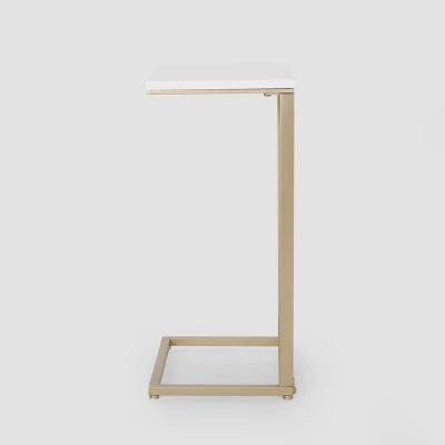 Durand Modern Glam End Table White - Christopher Knight Home 5 Durand Modern Glam End Table White - Christopher Knight Home - Image 5