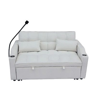 CAVINAS 70" Modern Futon Loveseat Sofa,3-in-1 Convertible Sofa Bed With Adjustable Backrest And 2 Pillows,Sleeper Couch For Living Room, Bedroom 1 CAVINAS 70" Modern Futon Loveseat Sofa,3-in-1 Convertible Sofa Bed With Adjustable Backrest And 2 Pillows,Sleeper Couch For Living Room, Bedroom