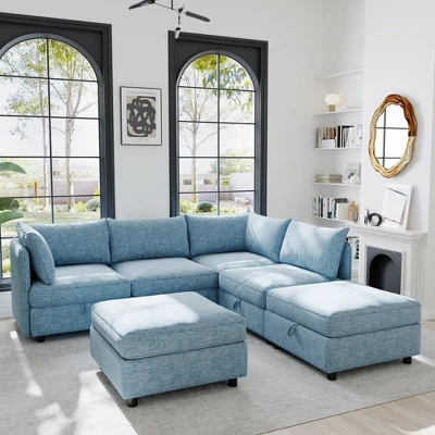 Christopher Knight Home Alvis Modular Chenille Storage U-Sofa 1 Christopher Knight Home Alvis Modular Chenille Storage U-Sofa