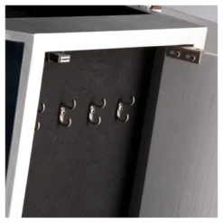 Melanie 7 Drawer Glam Jewelry Armoire Mirrored/Brushed - Aiden Lane -Baxton Studio Sale Shop GUEST a92f638c ff59 4fa0 940a 4108c6d61eb2