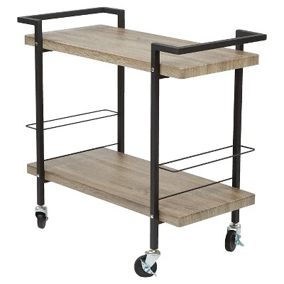 Maxwell Serving Cart Ash Veneer - OSP Home Furnishings 3 Maxwell Serving Cart Ash Veneer - OSP Home Furnishings - Image 3