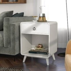 Venetzia Mid-Century Side Table - HOMES: Inside + Out