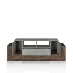 Lums TV Stand For TVs Up To 80" Cement/Reclaimed Oak - MiBasics 9 Lums TV Stand For TVs Up To 80" Cement/Reclaimed Oak - MiBasics -Baxton Studio Sale Shop GUEST a979af39 95ac 48c4 b04b 9d94f3975a99